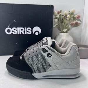 Osiris Pixel Skate Shoes Sneakers Lace Up Black Charcoal Grey Men's 9.5 NWB